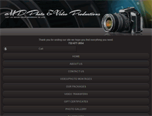 Tablet Screenshot of mdvideoeditingproductions.com